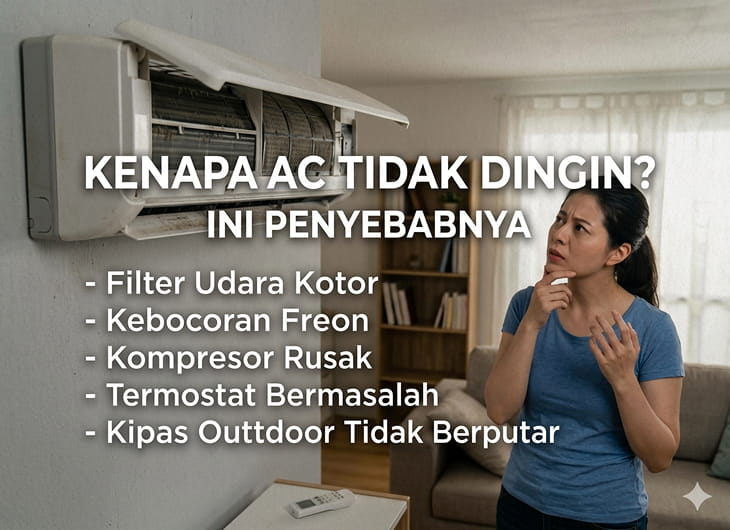 Kenapa AC Tidak Dingin? Ini Penyebabnya