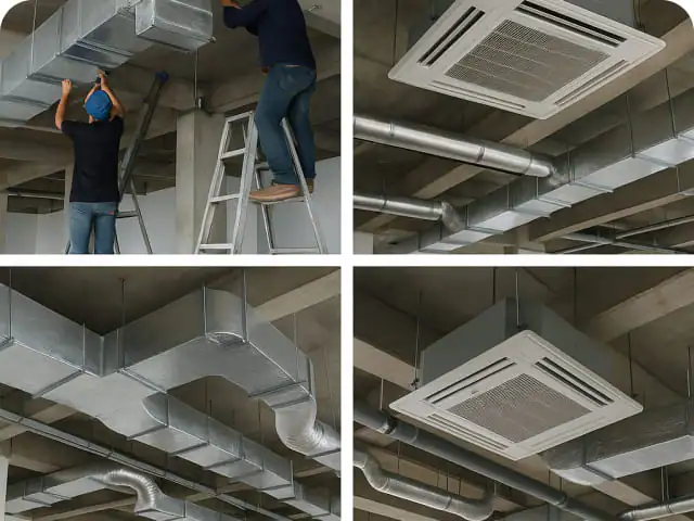 Pemasangan ducting AC