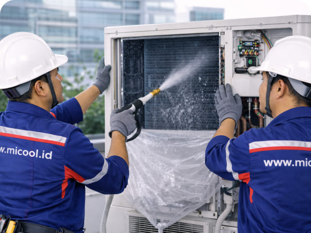 Cuci AC Outdoor Bogor